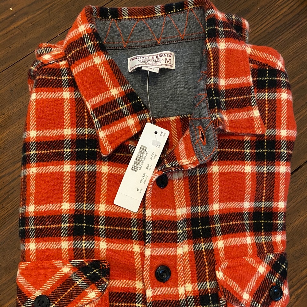 J Crew Wallace & Barnes Heaveywight Flannel Shirt